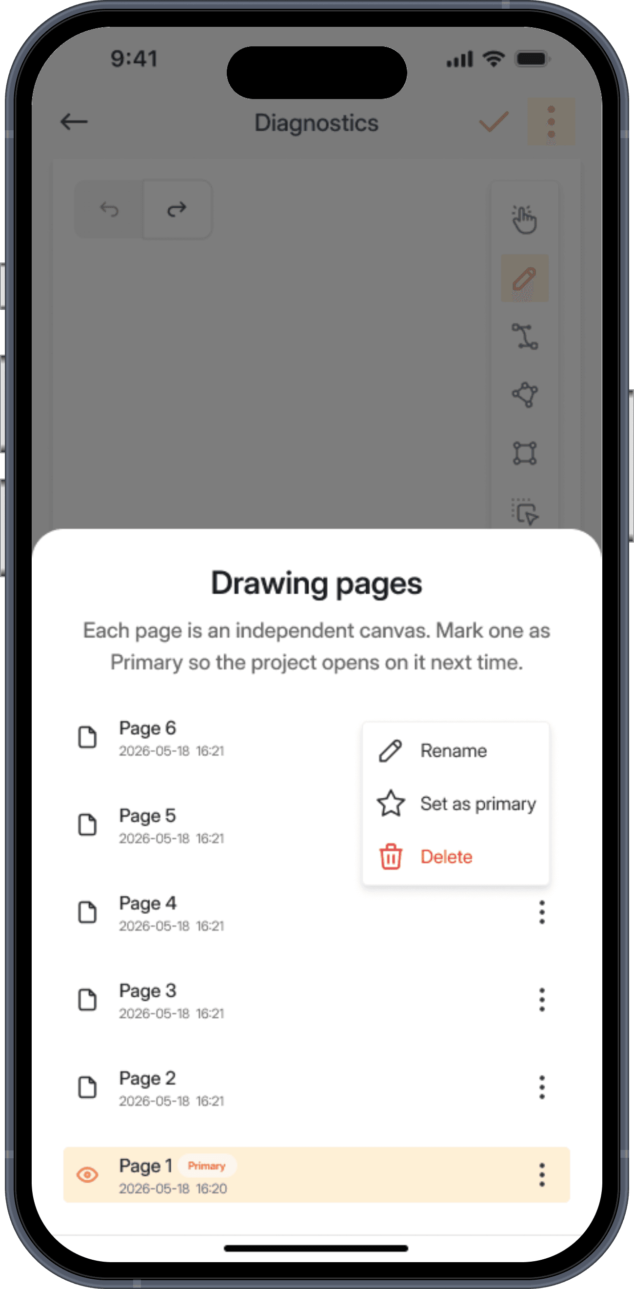 Saved pages, ready for the report